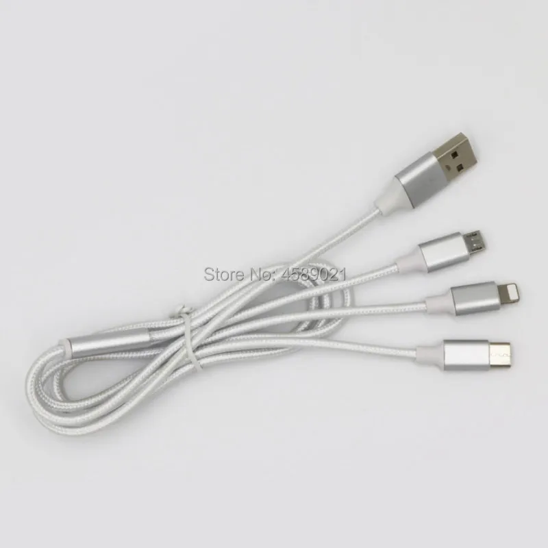 Быстрая зарядка Micro type C IOS 3 в 1 usb кабель для зарядки данных интерфейса Andriod/IOS/type-c |