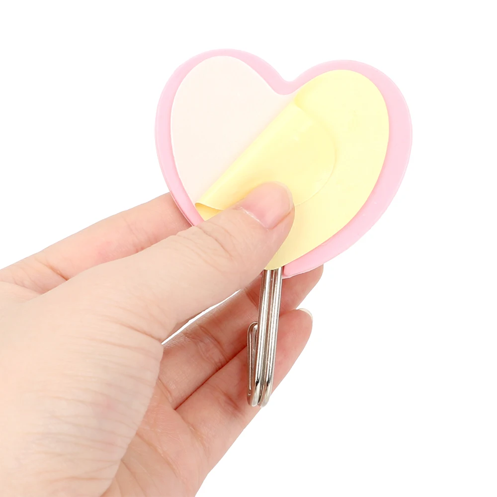 Kitchen Bathroom 2pcs/set Strong Adhesive Hook Cute Wall Mounted Self Hooks Stainless Steel Door Sticky Hanger Holder | Дом и сад