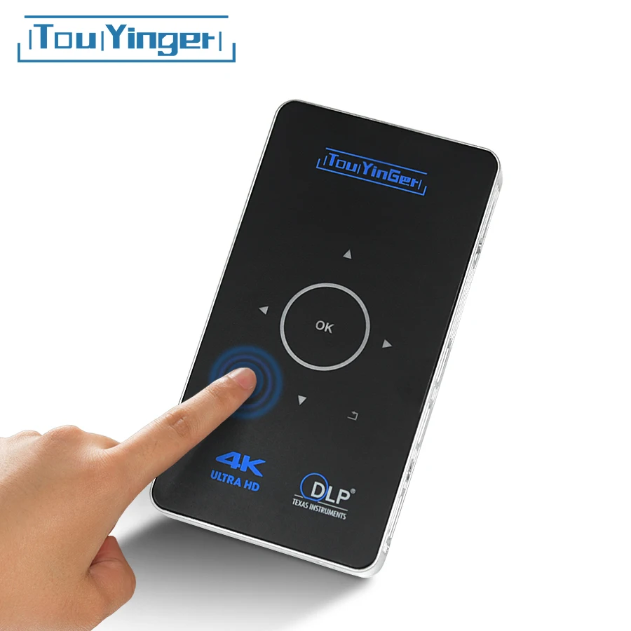 Портативный мини-dlp проектор с поддержкой 4K 1080P Full HD Wi-Fi Airplay 2 Гб ОЗУ Android Touyinger S9 USB