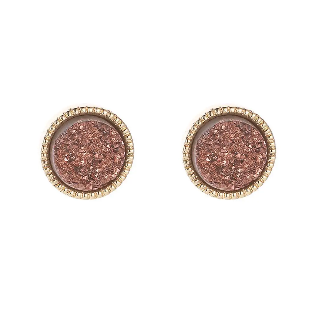 New Women Fashion Earrings Jewelry Trendy Round Shape Charm Pair of Wedding Gift Casual Party Dating | Украшения и аксессуары