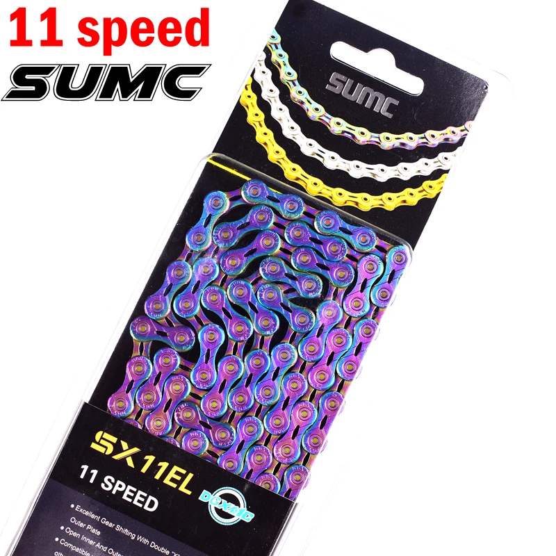 Велосипедная цепь SUMC SX11EL для M7000 M8000 11 22 33 скоростная MTB горная дорожного