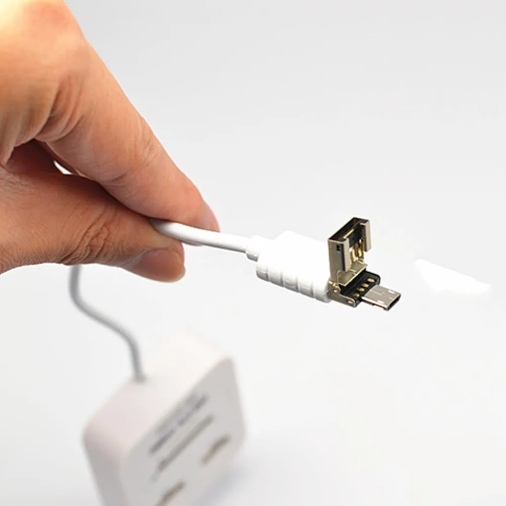 Разветвитель CHYI Usb 2 0 OTG 4 порта Micro со слотом для SD/TF карт|USB-хабы| |