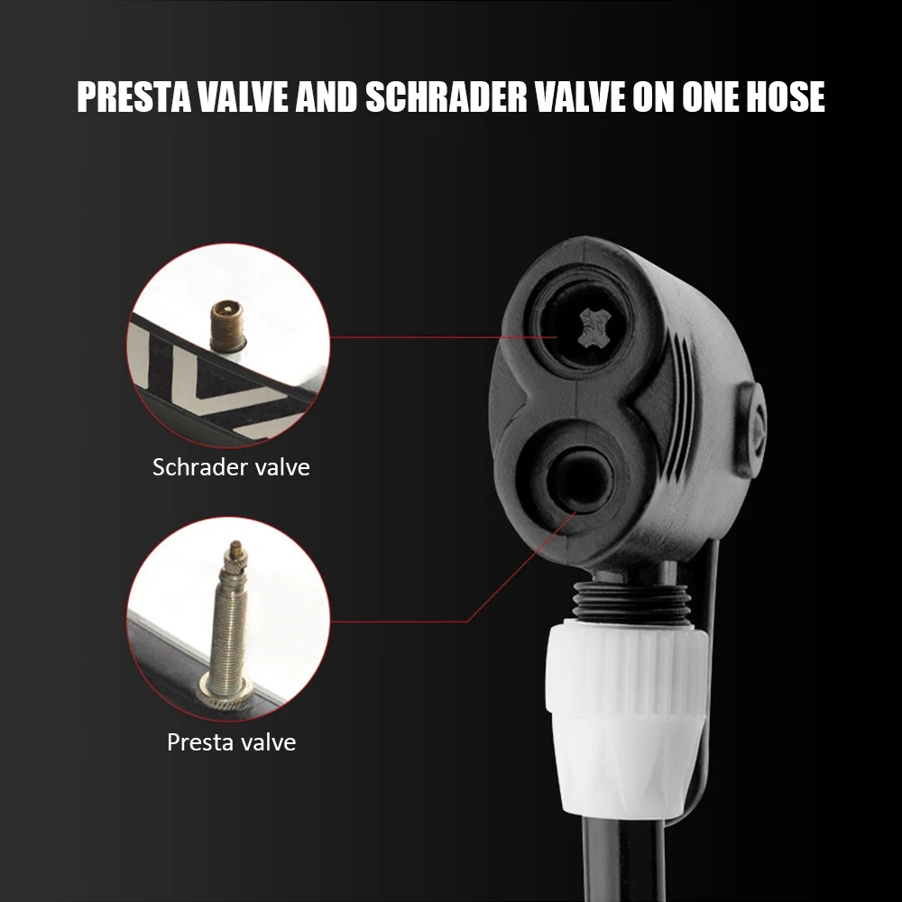 

Lixada Bike Pump 160PSI MTB Road Bike Floor Pump Inflating Presta Schrader Valve Accurate Tire Inflation Foot Built-in Gauge