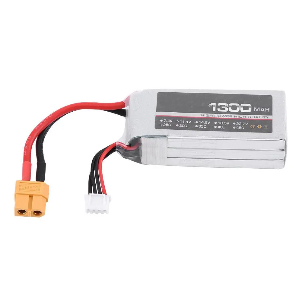 25C 1300 mAh 3 S 11 1 V Перезаряжаемые LiPo Батарея с XT60 разъем для Радиоуправляемая модель