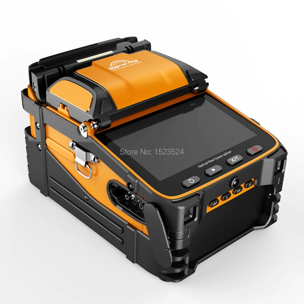 signalfire ai 9 multi language automatic six motors intelligent ftth fiber optic splicing machine optical fiber fusion splicer free global shipping