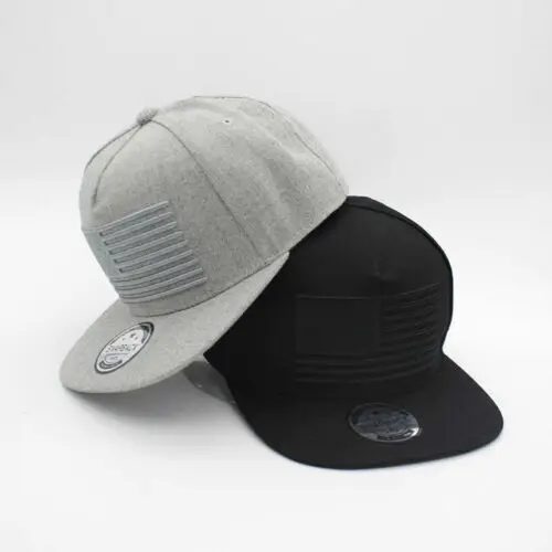 Мужская бейсбольная Кепка Snapback новая черная простая в стиле хип хоп Регулируемая