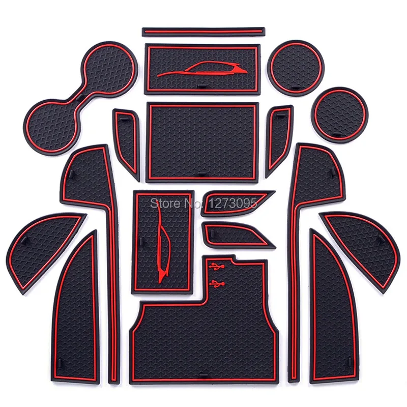

For Mazda CX-5 CX5 2017-2019 2020 KF Rubber Mat Door Mat Anti-Slip Cup Pad Interior Decoration Accessories Gate Slot Pad