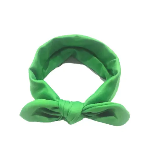 Baby Girls Kids Cotton Bow Hairband Headband Pure Color Stretch Turban Knot Head Wrap Suitable For 3mth-12 Year Old | Детская одежда и