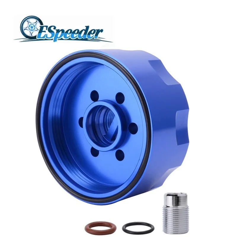 

ESPEEDER Car Parts Aluminum Alloy Fuel Filter Adapter For 01-16 DURAMAX LB7/LLY/LBZ/LMM/LML Chevy GMC Diesel Blue