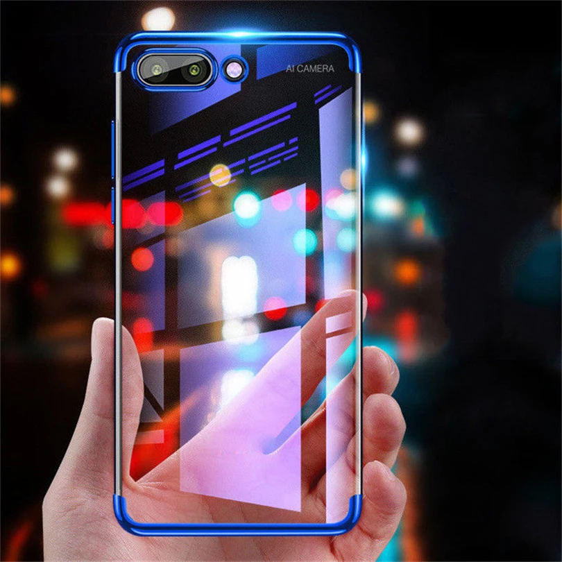 Тонкий Силиконовый ТПУ чехол для Huawei Y5 Y6 Y7 Prime 2018 Y9 2019 Гибридный Мобильный телефон