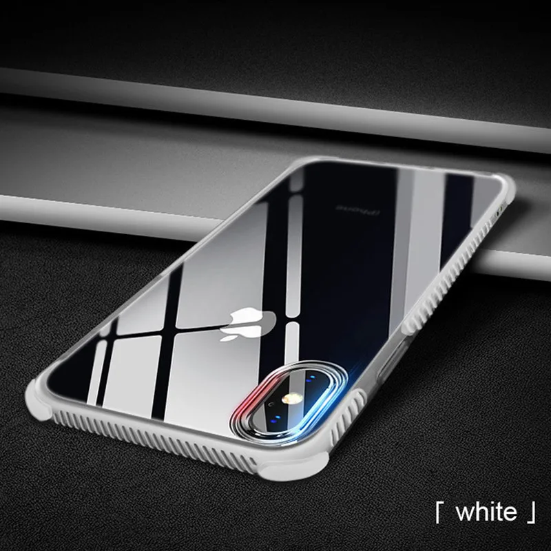 Чехол для Iphone 7 6 8 6S Plus роскошные противоударные Чехлы прозрачный мягкий ТПУ