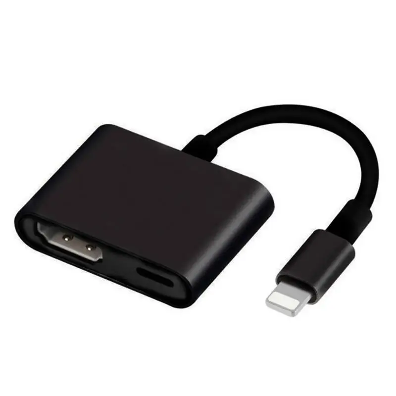 Plug And Play AV tv цифровой кабель в адаптер HDMI HDTV конвертер для IPhone X 8 7 6 Plus S IPad Pro|Кабели