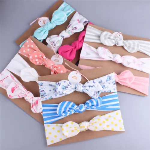 3pcs/Set Newborn Headband Ribbon Elastic Baby Headdress Kids Hair Band Girls Bow fashion Accessories | Детская одежда и обувь