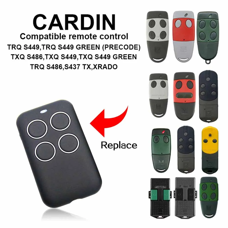 

CARDIN XRADO CARDIN TRQ TXQ пульт дистанционного управления, пульт дистанционного управления для гаражных дверей, пульт дистанционного управления 433,92 ...