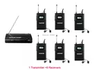 Takstar стандартная аудиосистема, внутриканальная беспроводная система монитора, 1 передатчик, 6 приемников, наушники для развлечения семьи, тв-сцена