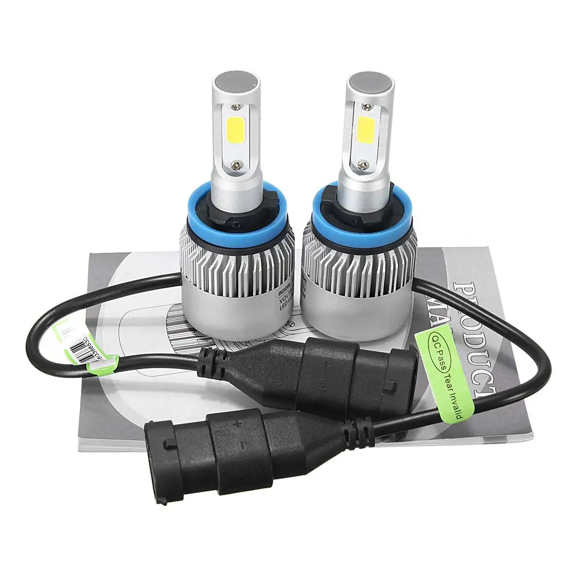 CLAITE 2 шт. 72 W фары для 8000LM COB светодиодный Автомобильные лампы Противотуманные огни
