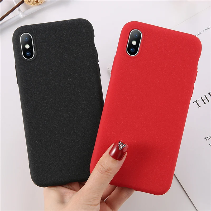 Lovebay чехол для телефона iPhone 6 6s 7 8 Plus X XR XS Max Модный простой однотонный Матовый