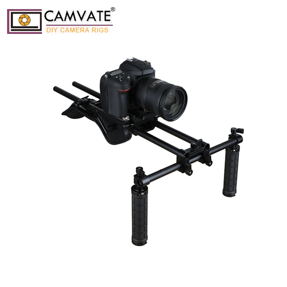 CAMVATE Pro плечевое крепление с быстроразъемной основой Manfrotto и 15 мм двойной стержень