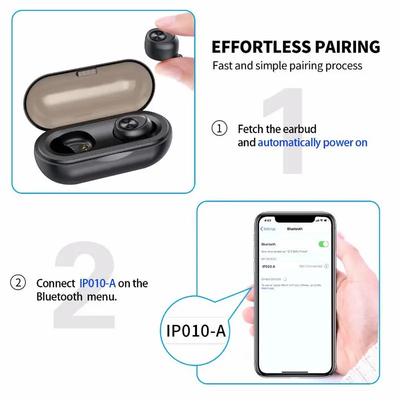 Для ANOMOIBUDS IP010 A TWS 5 0 Bluetooth Наушники Hi Fi 3D стерео беспроводные наушники с глубоким