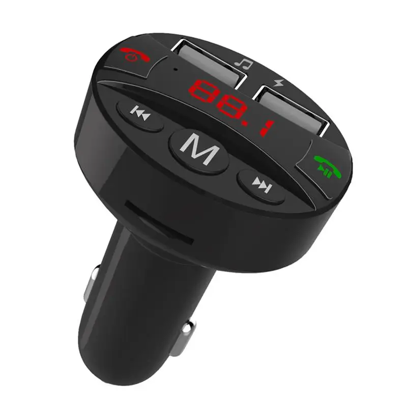 Bluetooth FM Radio Transmitter Car Kit Handsfree Wireless Audio MP3 Music Player Dual USB Charger Adapter U Disk TF Card | Автомобили и