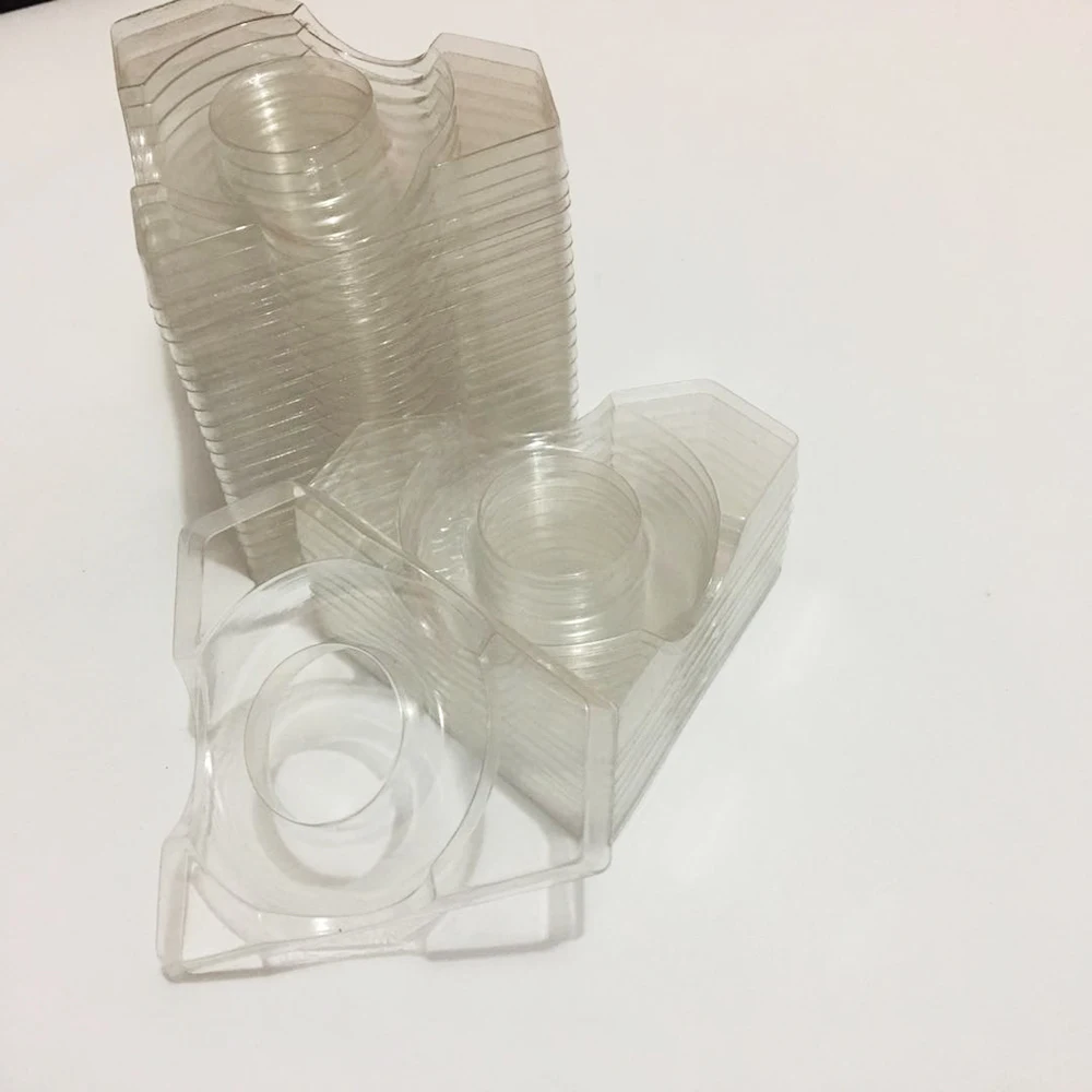 100 шт. оптовая продажа прозрачные лотки для ресниц в форме бриллианта пластиковый