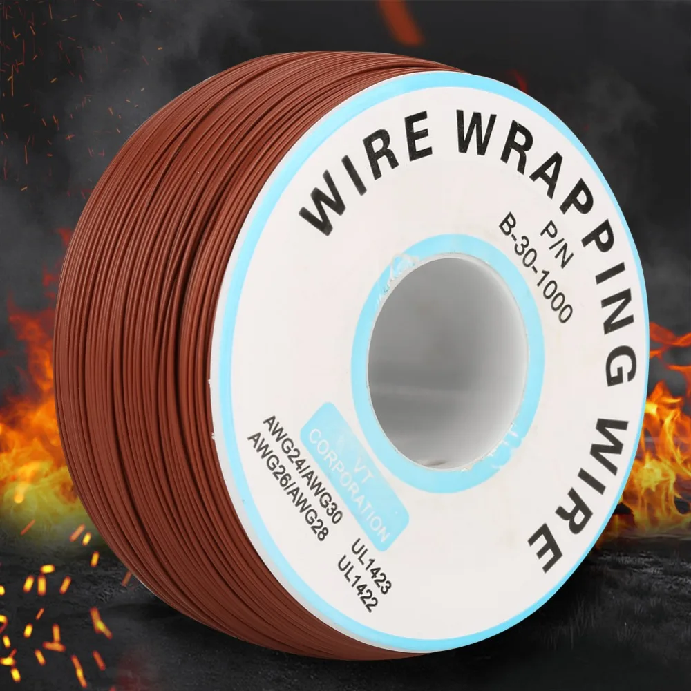 1 рулон провода оберточная Одиночная медная проволочная нить 30AWG кабель 0 25 мм