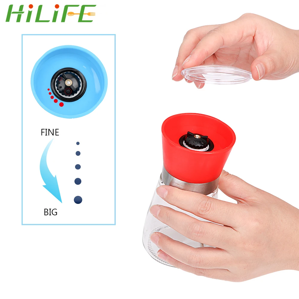 HILIFE кухонный графинчик для специй Солонка и перечница с дырочками сверху может