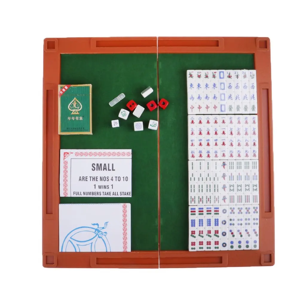 Мини Китайский Mah Jong набор портативный маджонг традиционная игра стратегия