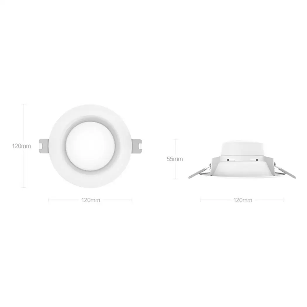 Теплый желтый/холодный белый круглый светодиодный светильник 5 W 220 V ~ 50Hz 0 022 A для