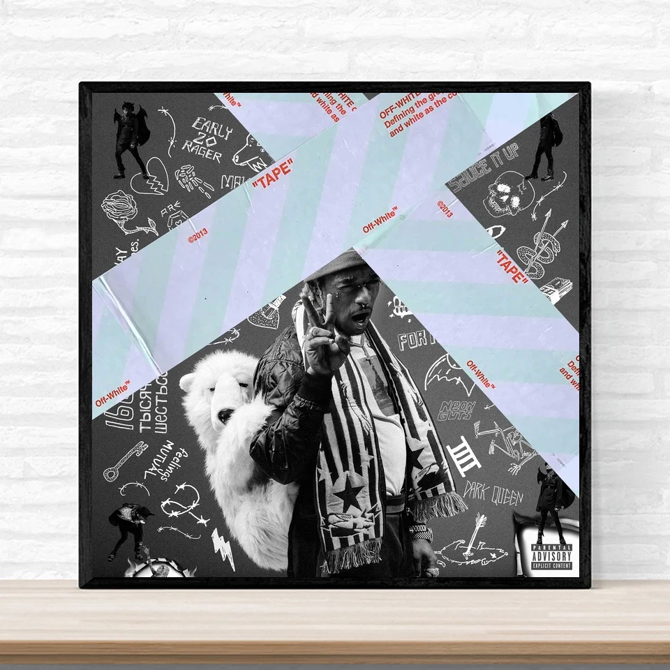 Lil Uzi Vert Luv Is Rage 2 плакат печать на холсте домашний декор настенное искусство без
