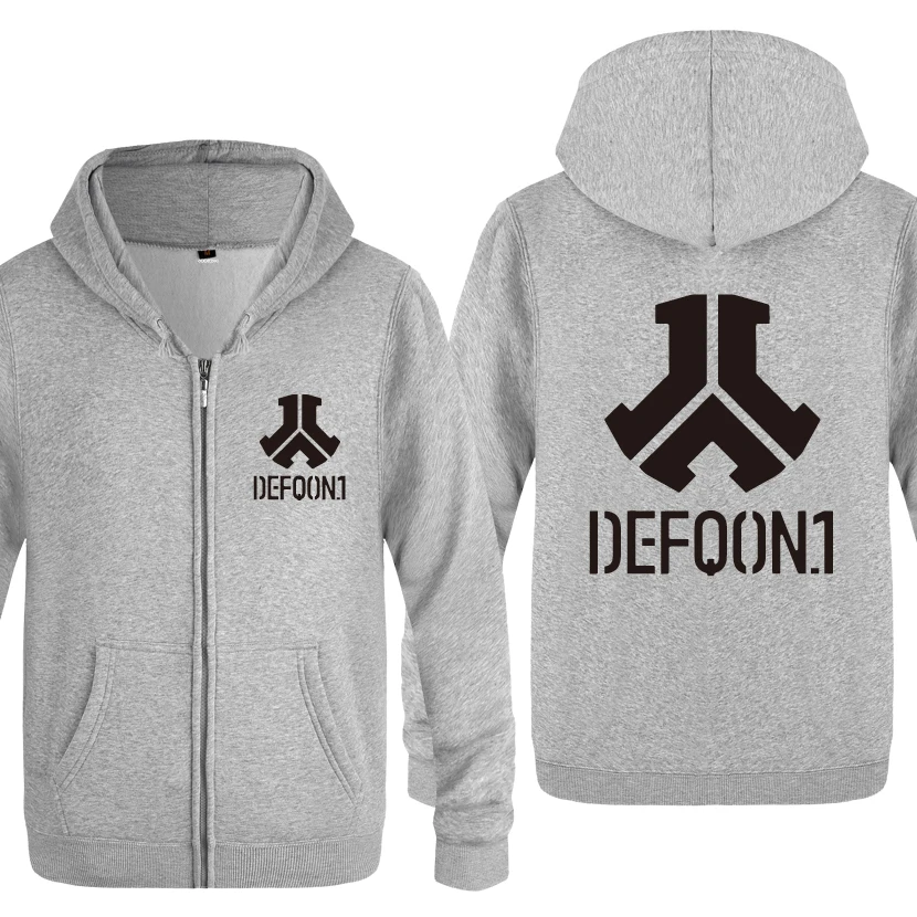 Felpa Defqon 1 хип хоп рок толстовки для мужчин 2018 мужские флисовые на молнии с