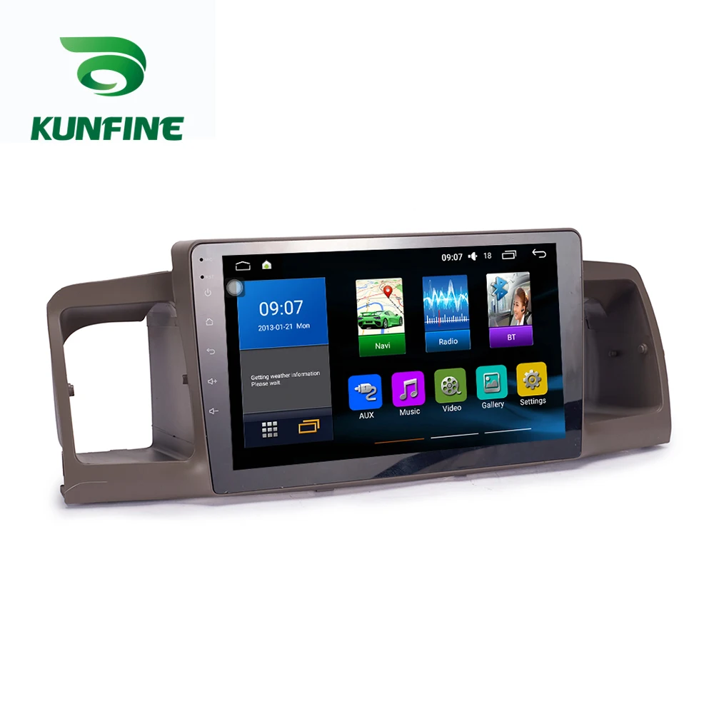 Восьмиядерный 1024*600 Android 8 1 автомобильный DVD GPS навигационный плеер Deckless стерео для