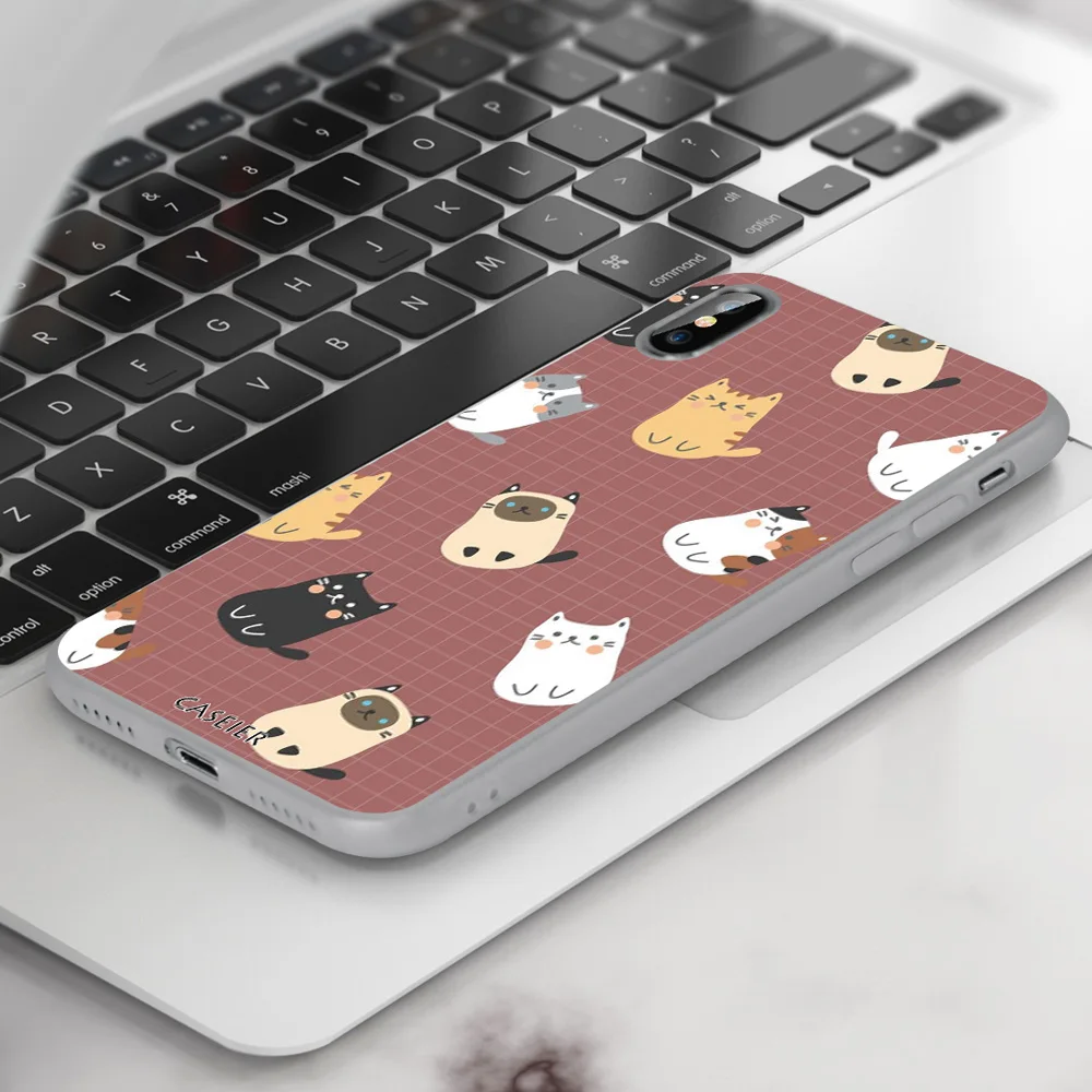 Чехол для телефона CASEIER Cute Cat Redmi 6A Note 7 6 5 Plus Pro Xiaomi 8 Lite A1 5X A2 6X матовый чехол Fundas| |