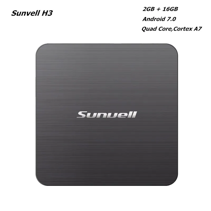 Sunvell H3 Smart ТВ Box Allwinner 2 ГБ Оперативная память 16 Встроенная 2.4g WiFi 100 Мбит/с Поддержка 4