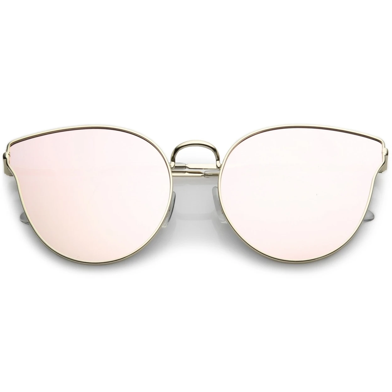 Премиум металлический кошачий глаз Sunglasse с тонкие руки и круглый цветное зеркало