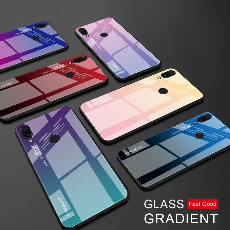Чехол из закаленного стекла Shyosucce для Xiaomi Redmi Note 7 Pro защитные чехлы Pocophone F1 Mi8 Mi A2 Lite