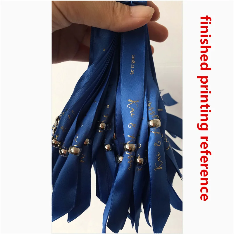 

High-end Gold Stamping Customized Satin Wristband Senior Custom Ribbon For Party Activities Concert Bar Identification Bracelcts