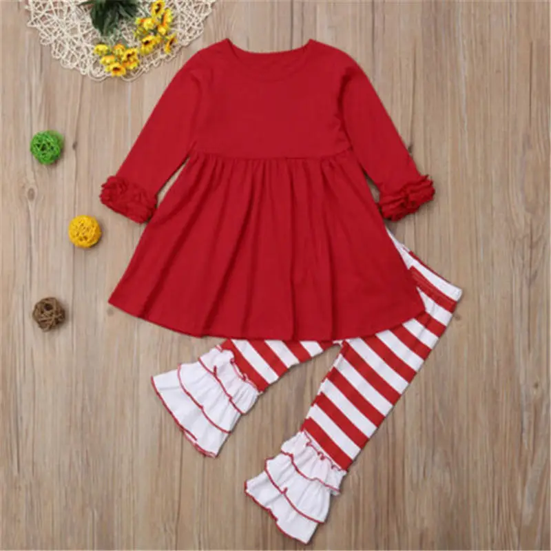 Emmababy/Модный комплект одежды для новорожденных девочек одежда отдыха на