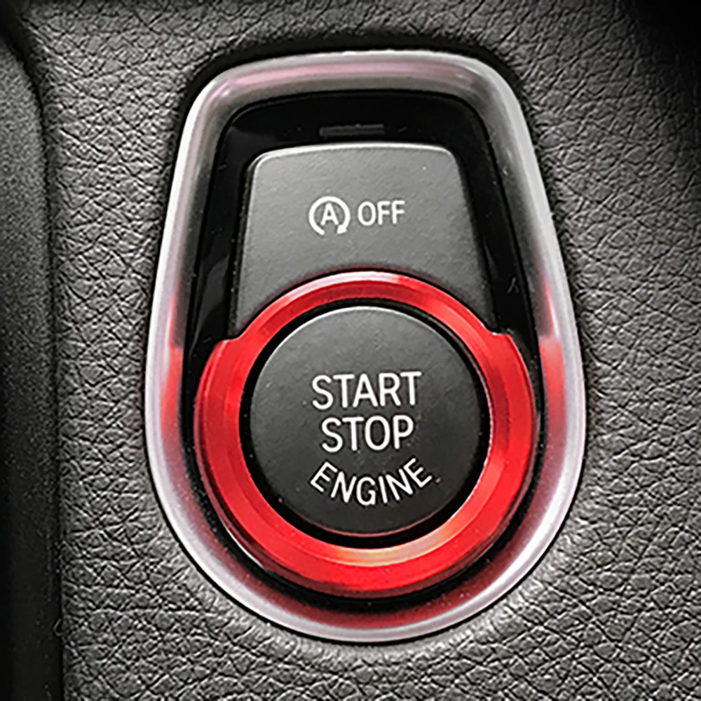 One-Button Start Switch Button Universal Car Ring Sticker for 1/2/3/4 Series New X1 Interior Modification Applicable | Автомобили и