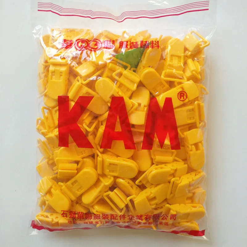 KAM 100 шт 20 мм фирменные d образные Пластиковые клипсы с пряжкой прозрачная соска