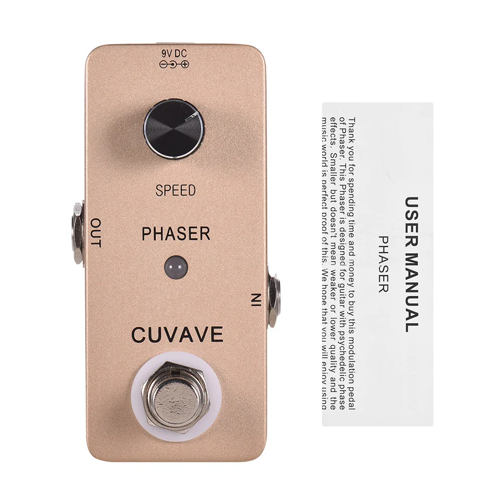 Педаль для гитарного эффекта PHASER аналоговая фазовая педаль корпус из цинкового