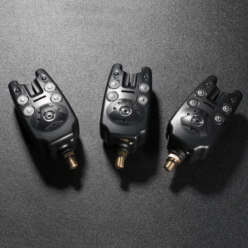 3 шт. рыболовные сигнализаторы с синим светильник Регулируемый тон громкость