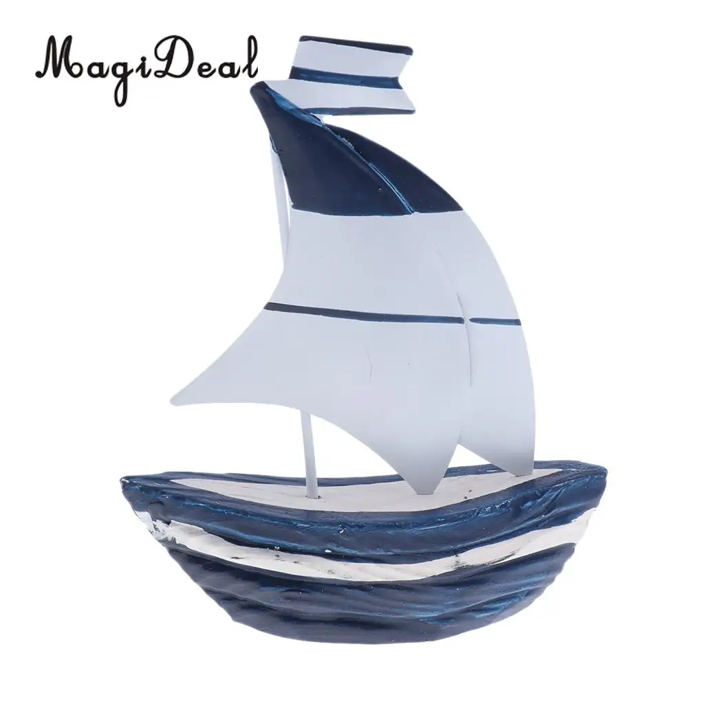 MagiDeal 5 ''морская деревянная ручная модель корабля парусная лодка украшение