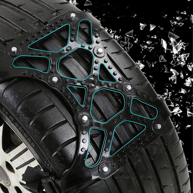3 шт. прочный черный новый ТПУ + сплав противоскользящие цепи для шин подходит