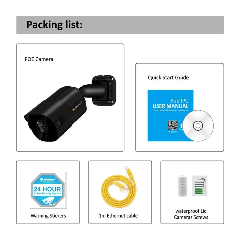 Автомобильная Dvr камера 5MP H.265 IP66 120dB WDR PoE сетевая 2560x1920 ночное видение до 80 м (262 ')