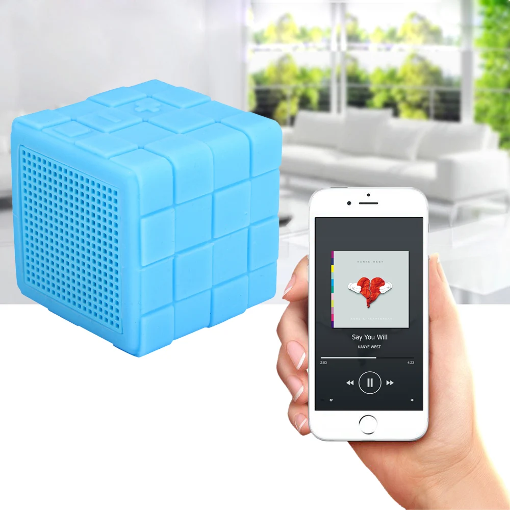 B13 MF силиконовый магический куб Bluetooth 4 0 динамик с перезаряжаемой литиевой