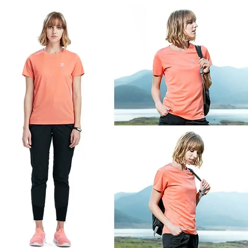 Summer Quick Dry Women T Shirts Outdoor Sport Tops Elastic Thin Hiking Climbing Mountain Tees Breathable Running | Спорт и