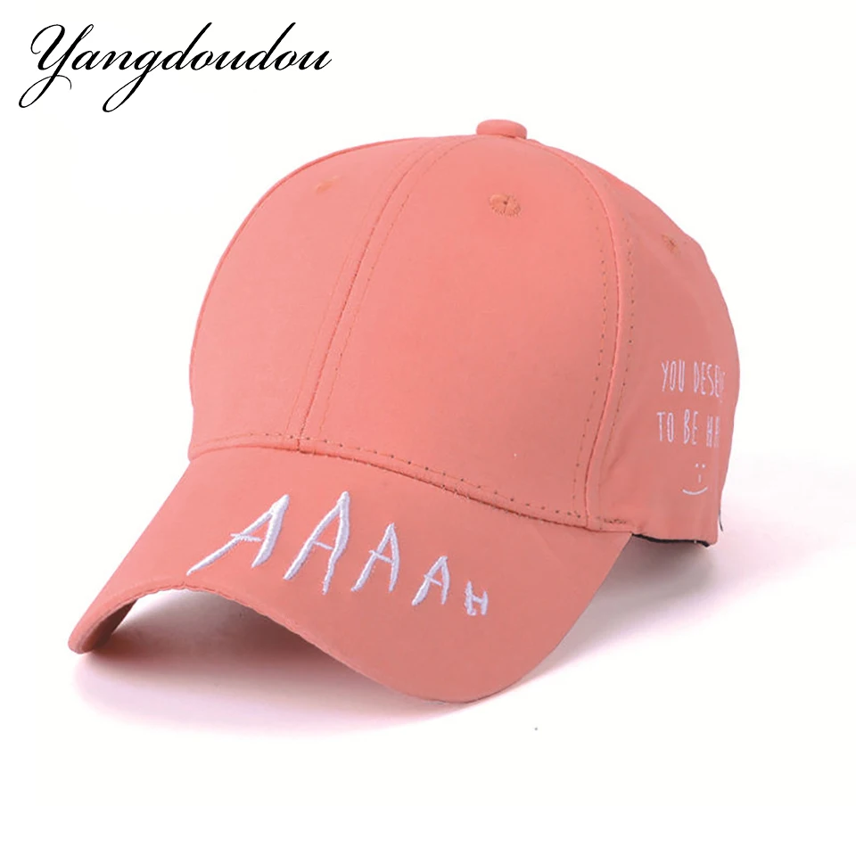 Летняя женская бейсболка с вышивкой Snapback брендовая новая хлопковая буквенным