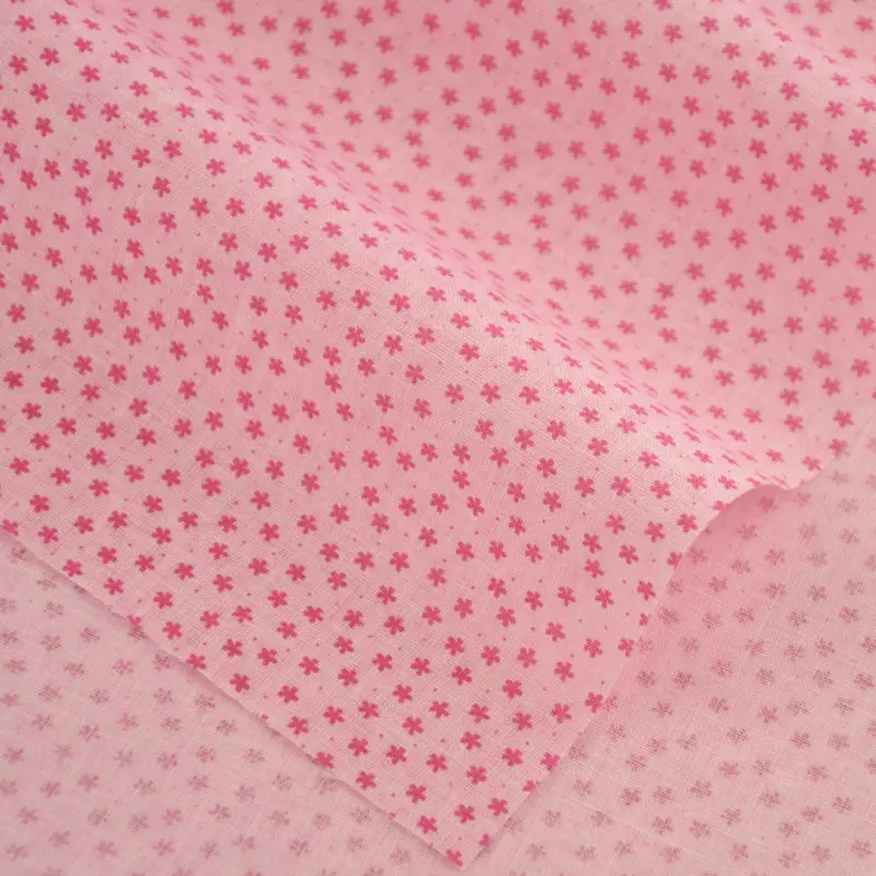 Art Work Fat Quarter for DIY Doll Clothing Patchwork Cuted Print Designs Sewing Pink Cotton Fabrics Dress Small Rose Red Flowers | Дом и сад