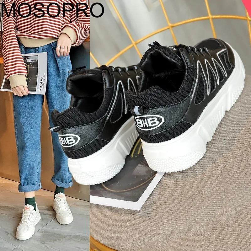 MOSOPRO/Женская обувь сезон весна белые кроссовки спортивная прогулочные осенние